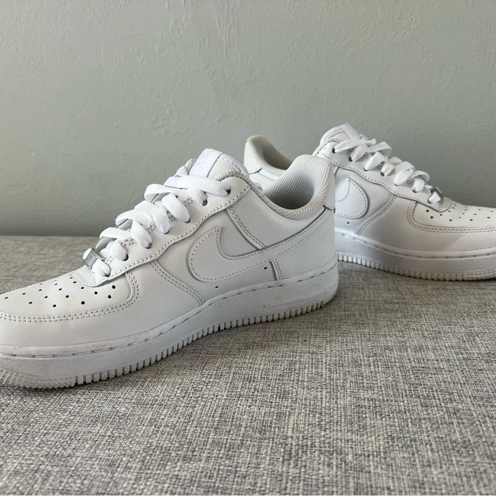 Nike Air Force 1 Low White Sneakers - Picture 2 of 5